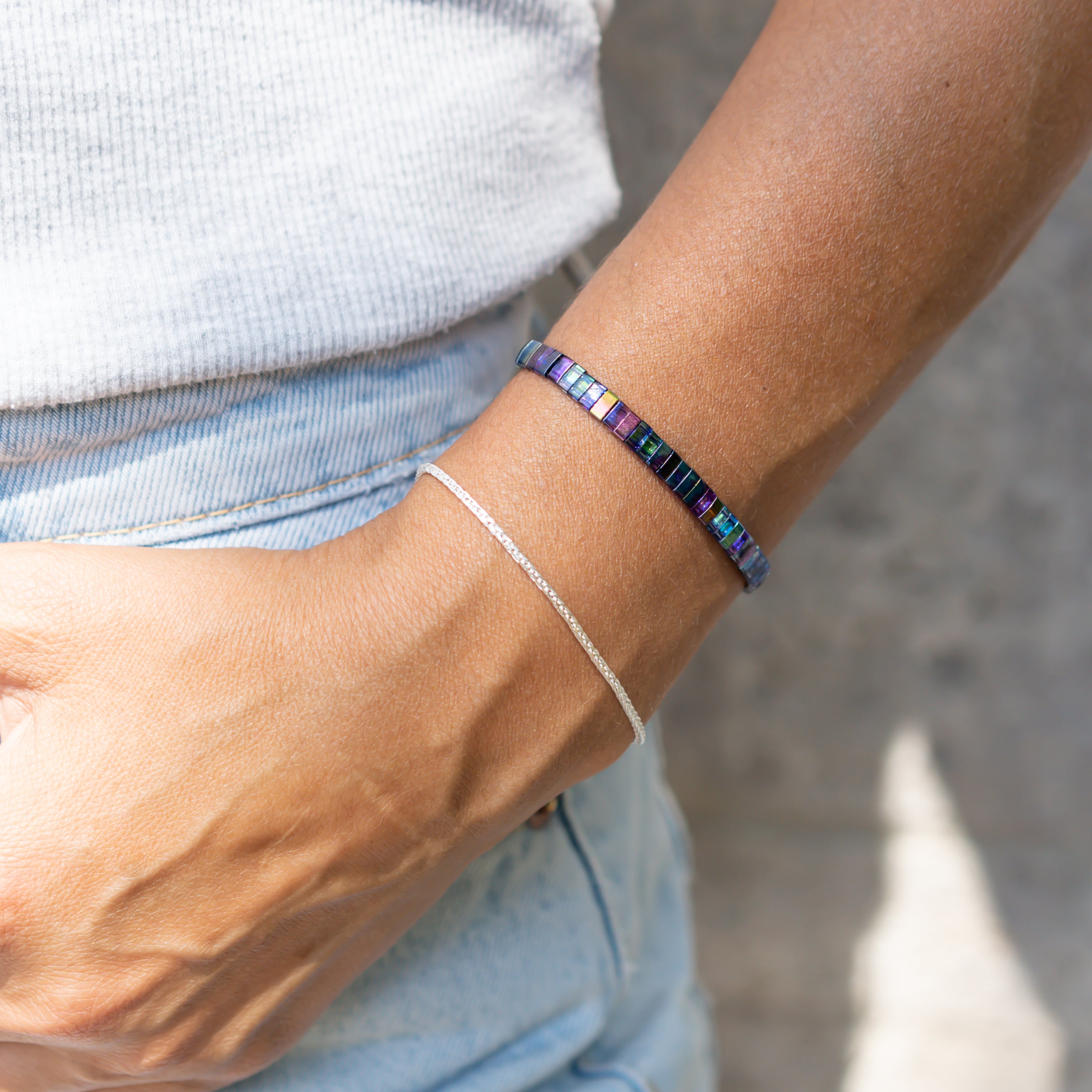 Breites Armband Mermaid - optional als Set