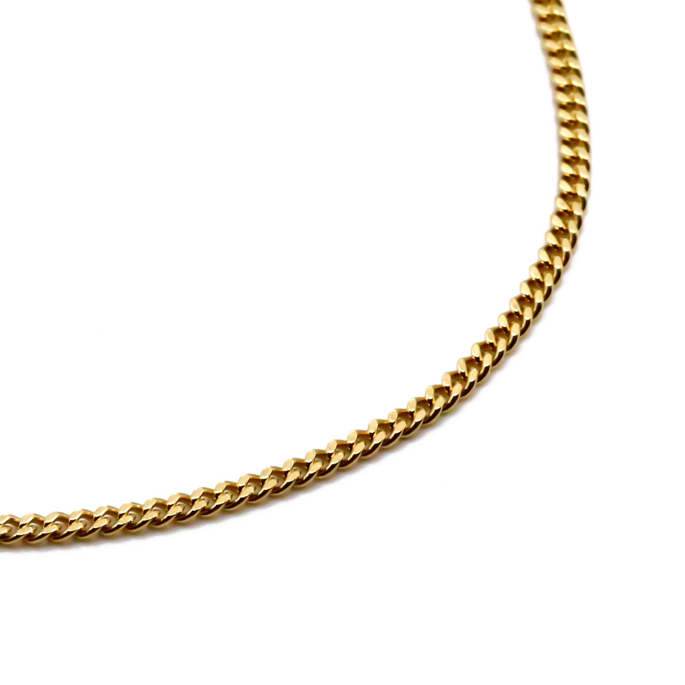 Fusskette für damen aus gold panzerkette
