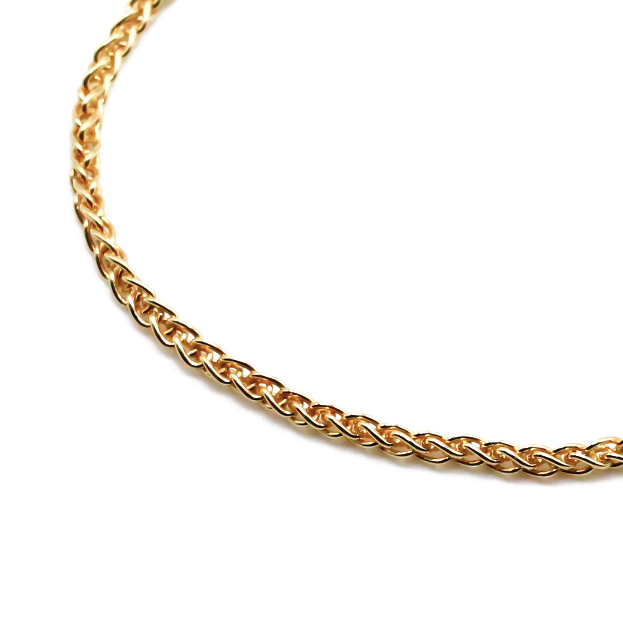 Geflochtenes Zopf armband gold für damen