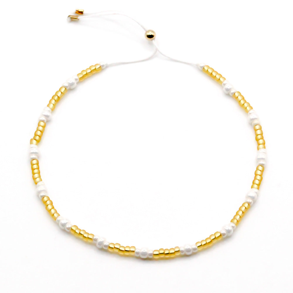 Perlenarmband Golden Pearl