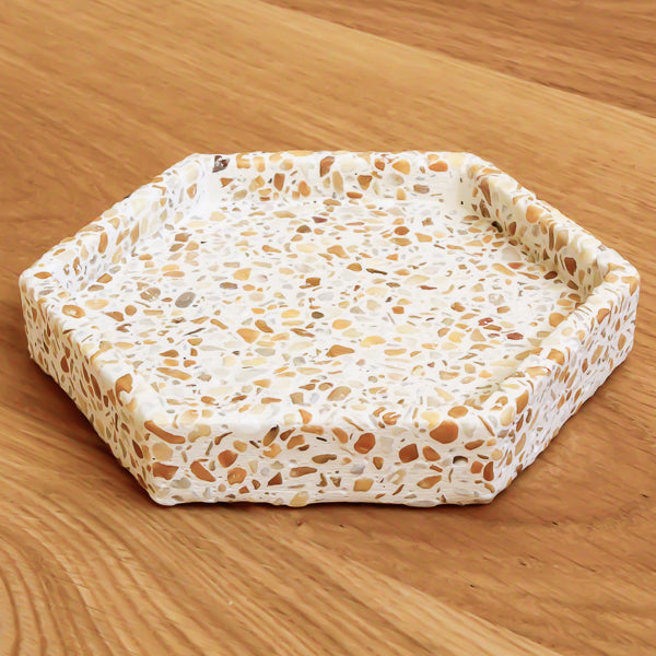 Schmuckablage Set Terrazzo Sand