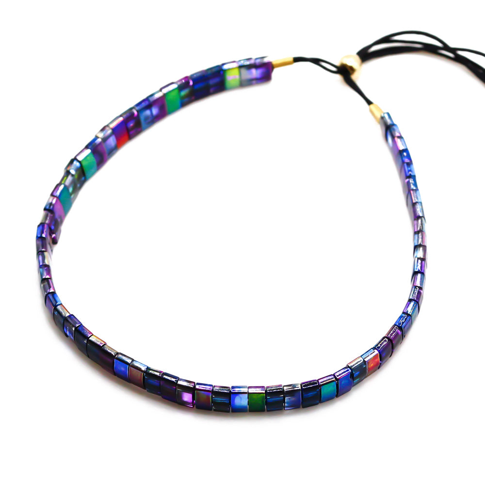 Mermaid Perlenarmband blau grün pink 
