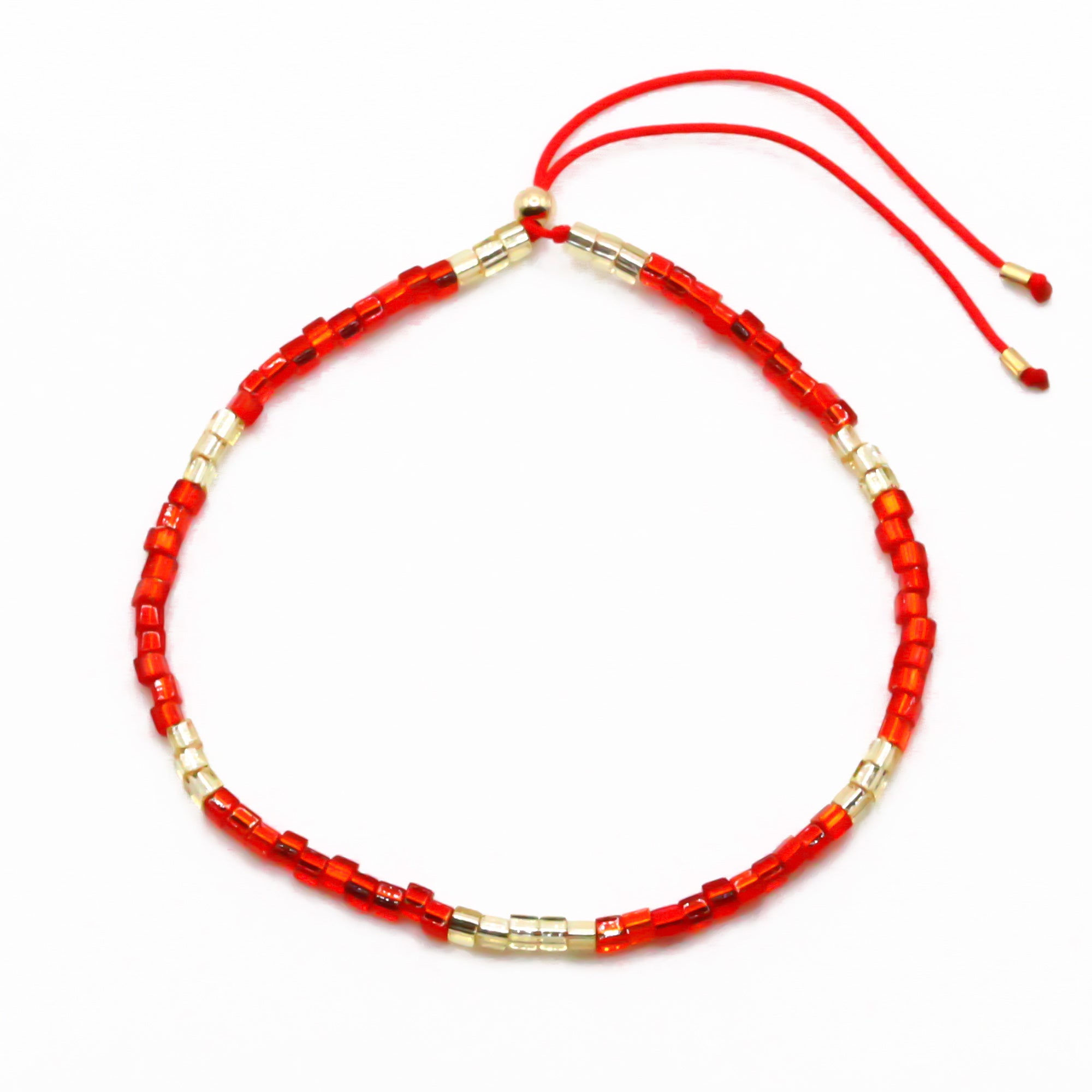 Rotes Perlenarmband Soho