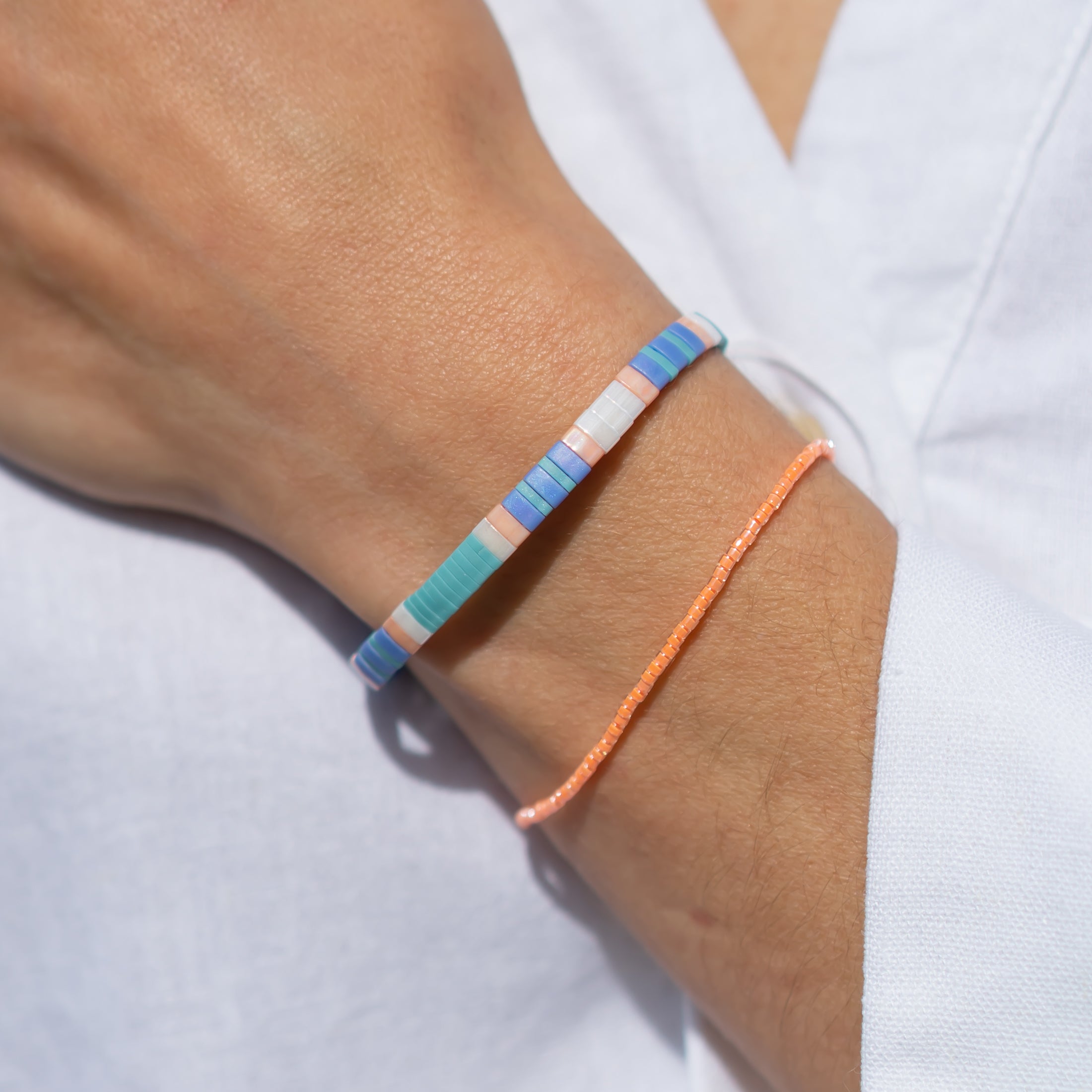 perlenarmbänder pastell