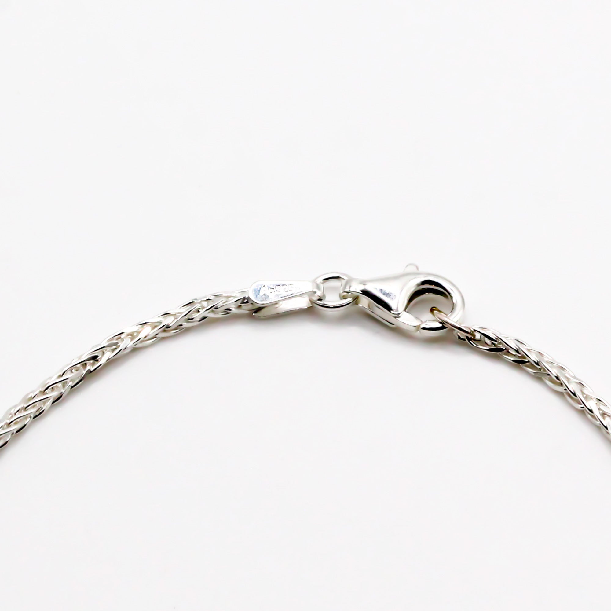Damen Silberarmband zopfarmband