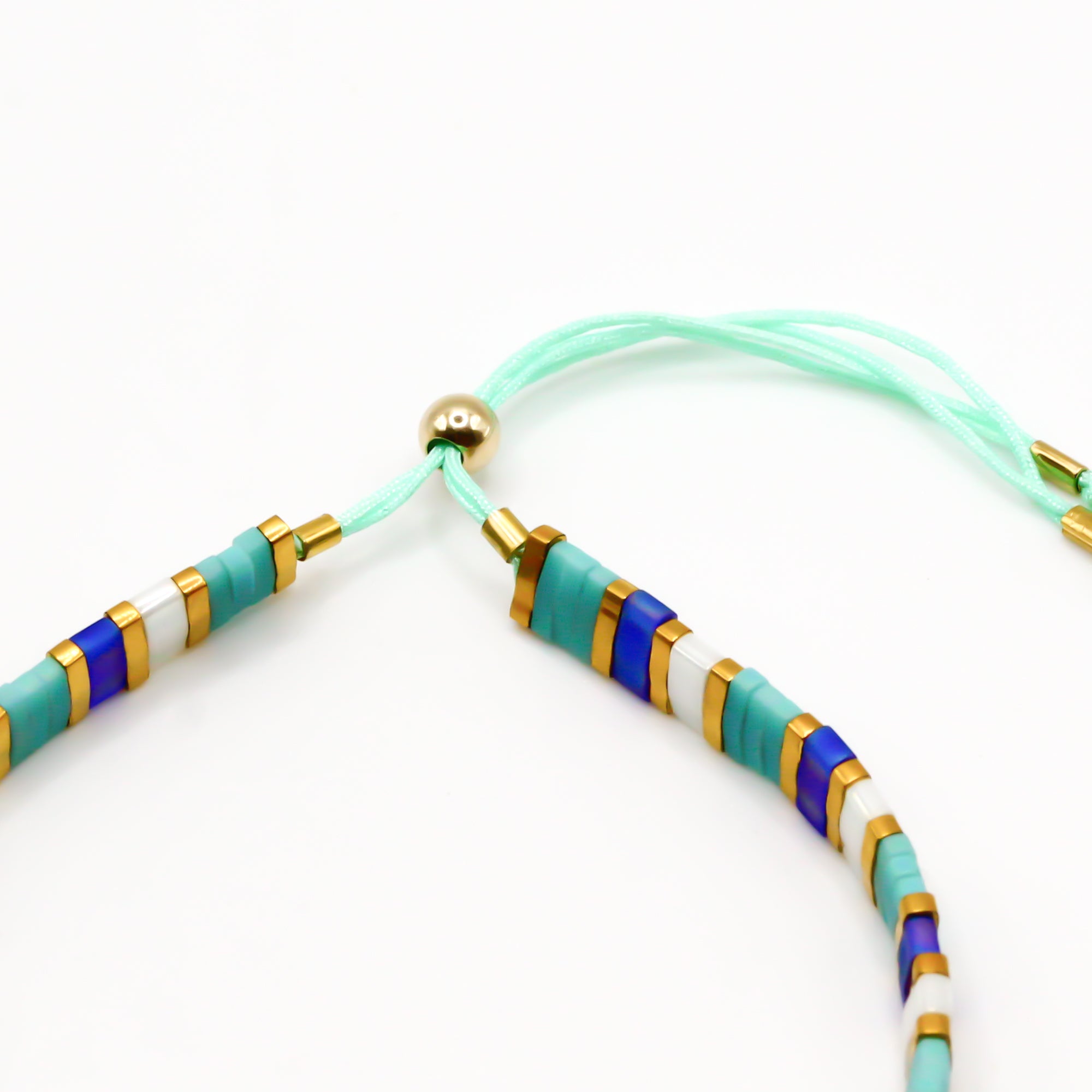 verstelllbares sommer armband türkis