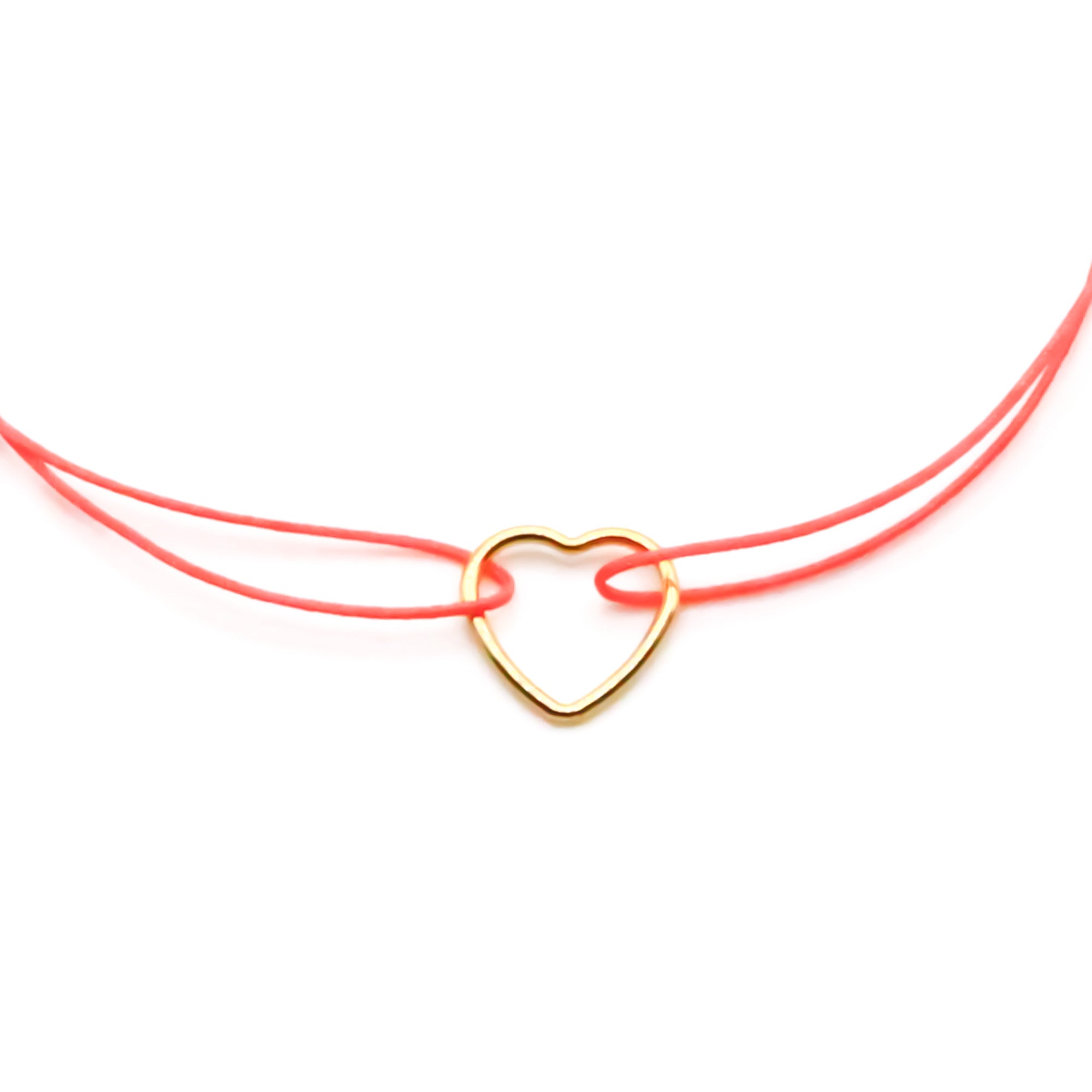 Armbänder mit Gold Herz - in mehreren Farben
