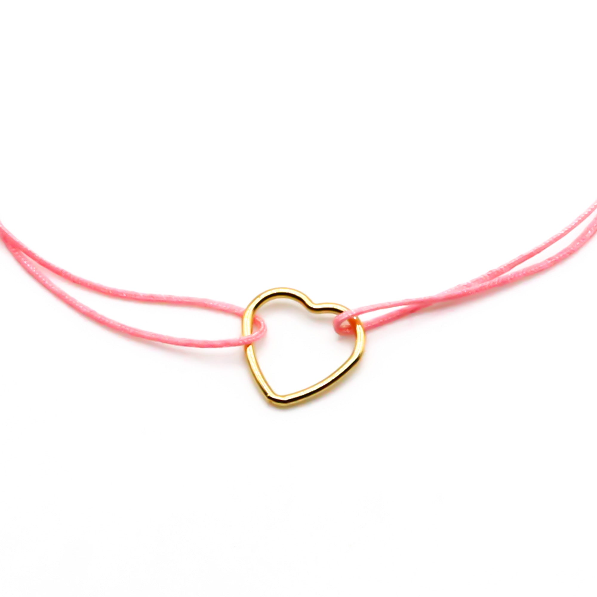 Armbänder mit Gold Herz - in mehreren Farben