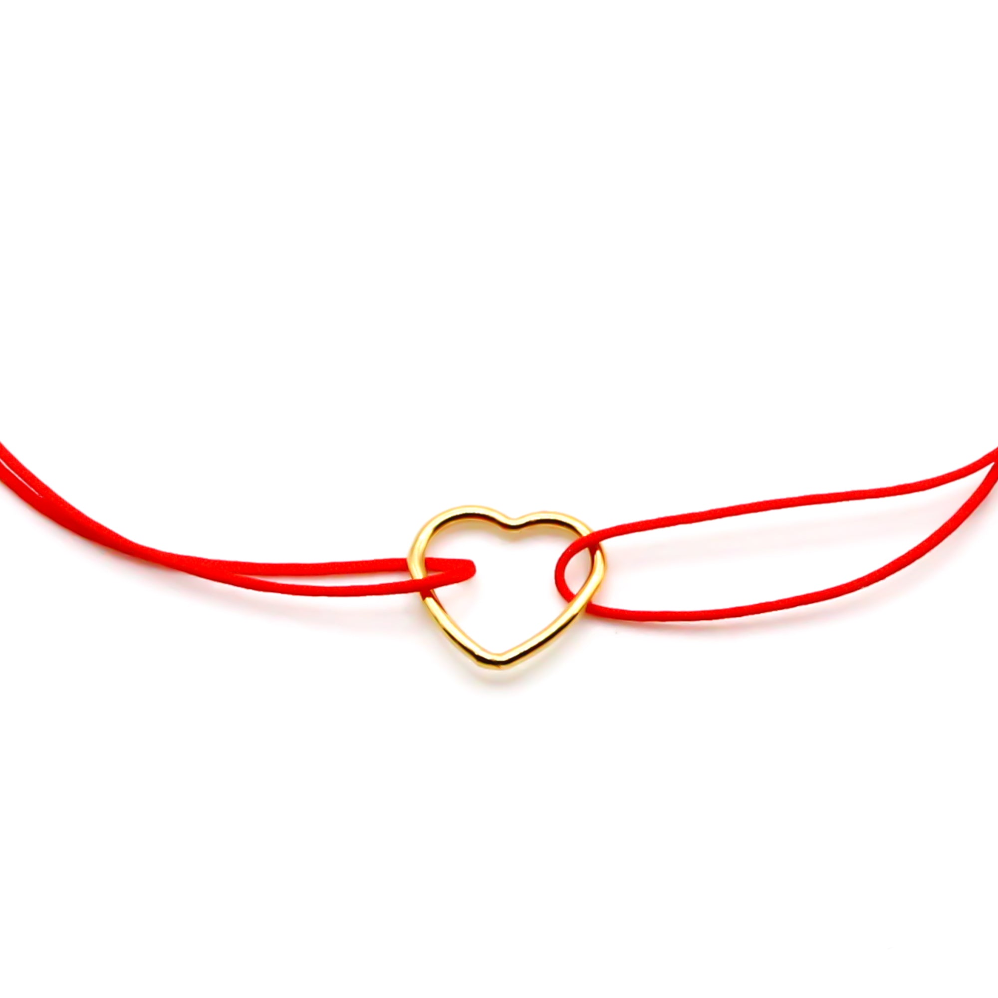 Armbänder mit Gold Herz - in mehreren Farben