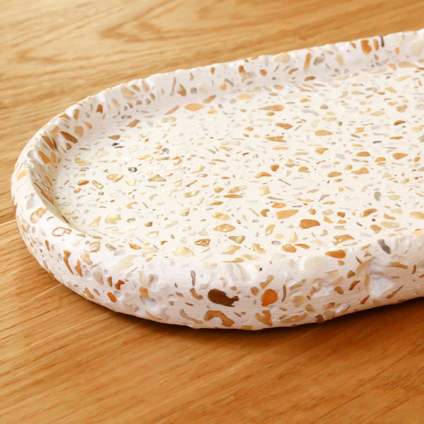 Schmuckablage Set Terrazzo Sand