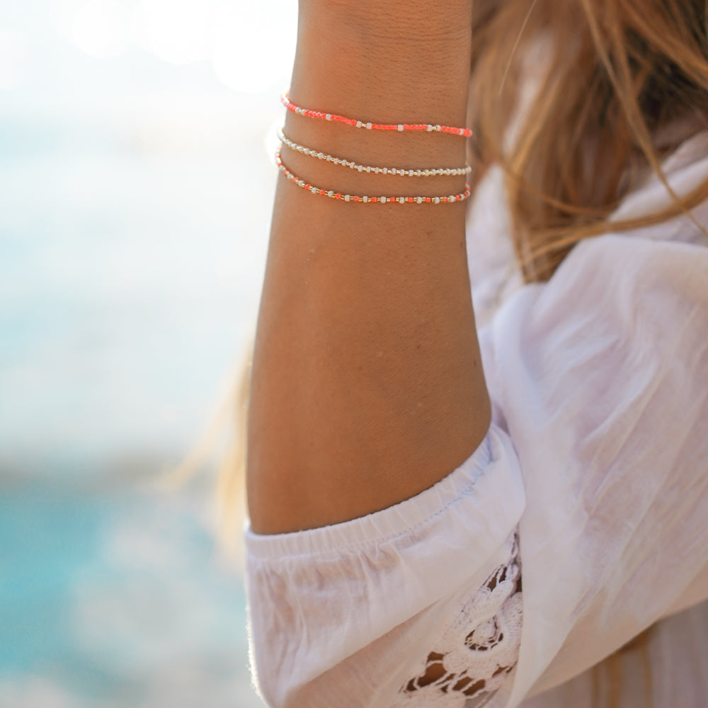 Armbänder für Sommer in Apricot Farben