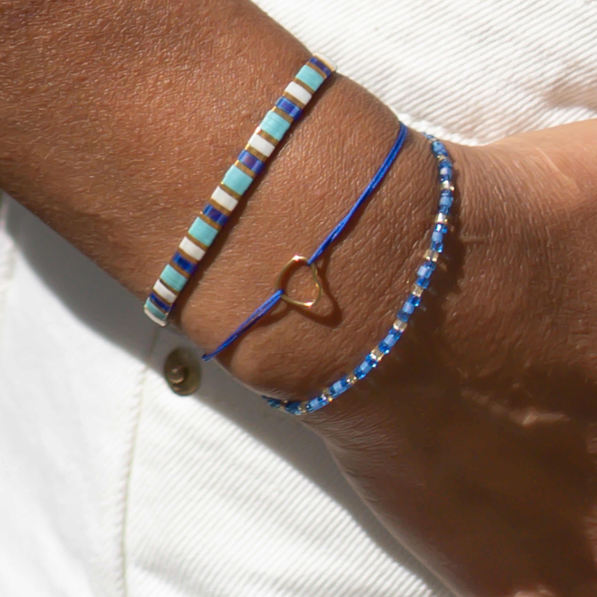 armbänder blau damen