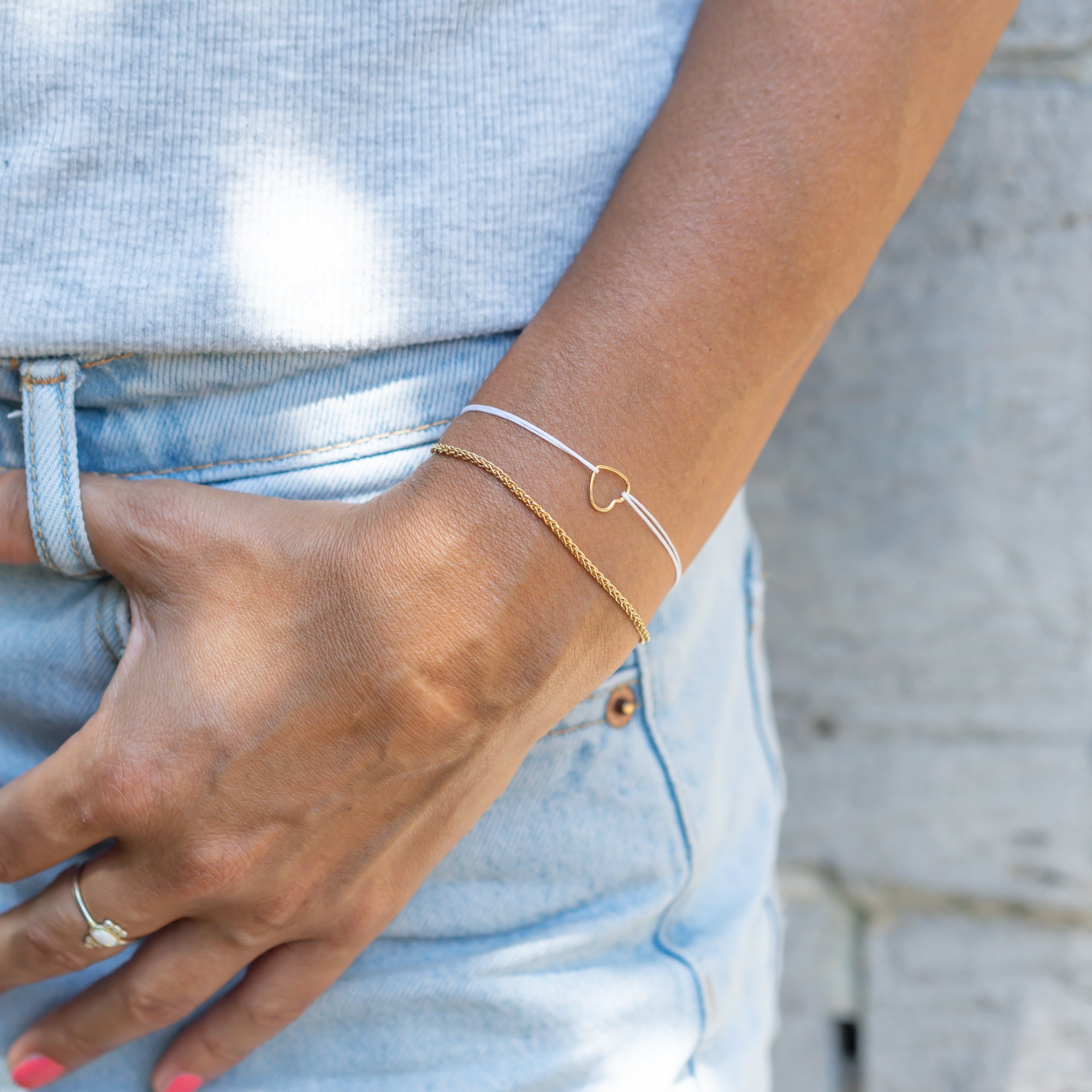 Armbänder Set Herz Gold