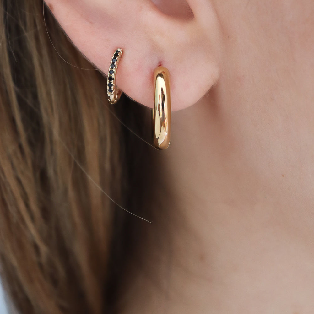 Mini Hoops Schwarz