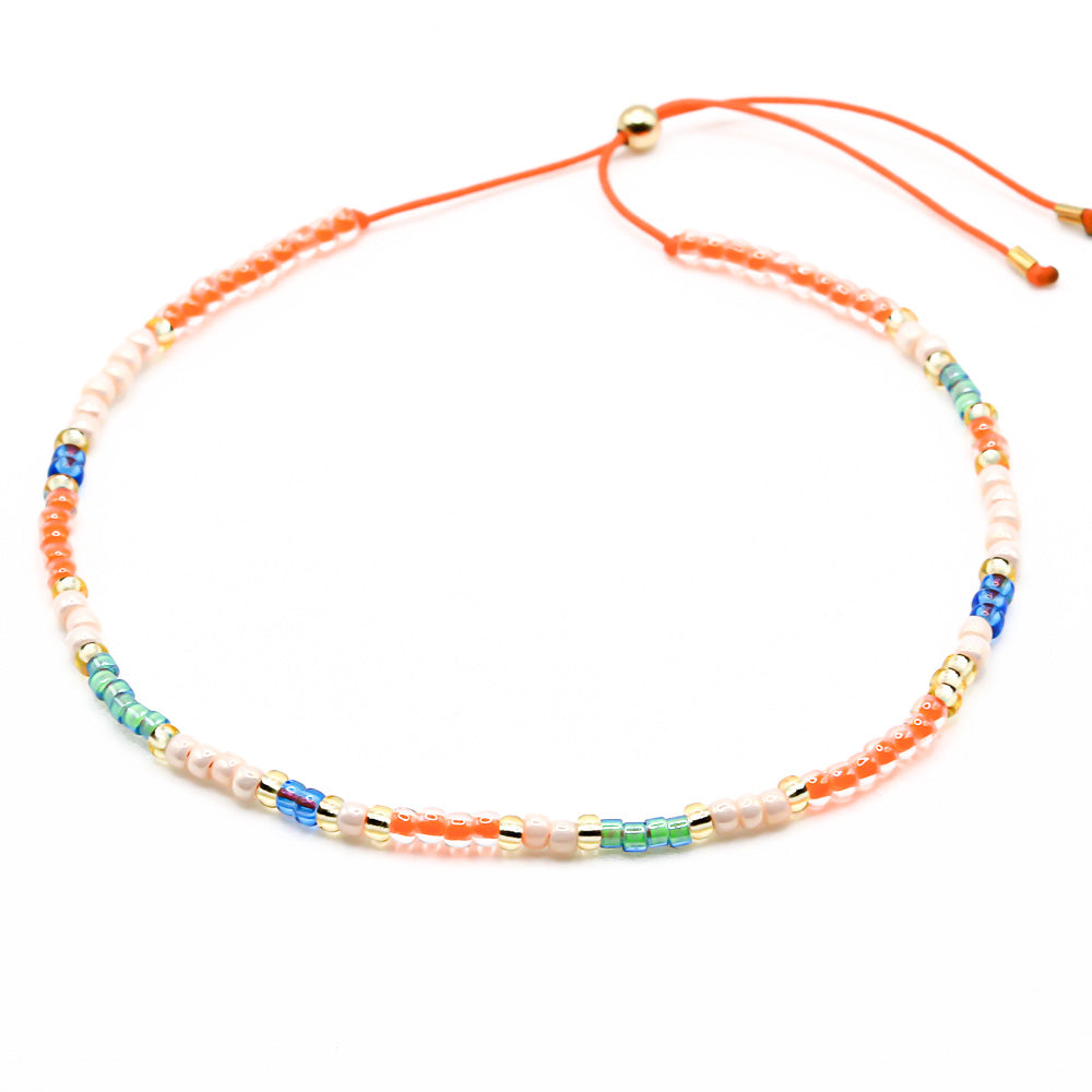 sommerliches armband aus perlen