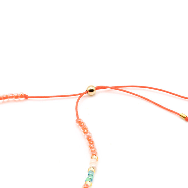 sommerliches armband aus perlen